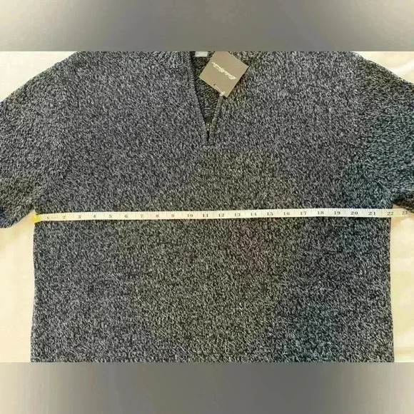 Eddie Bauer Marled Indigo 1/4 Zip Sweater 100% Cotton Men's Large NWT - Picture 12 of 13